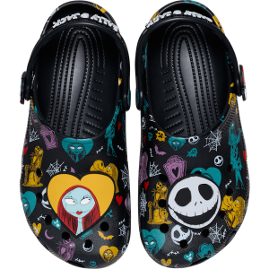 Disney Tim Burton's The Nightmare Before Christmas Jack and Sally Classic Clog