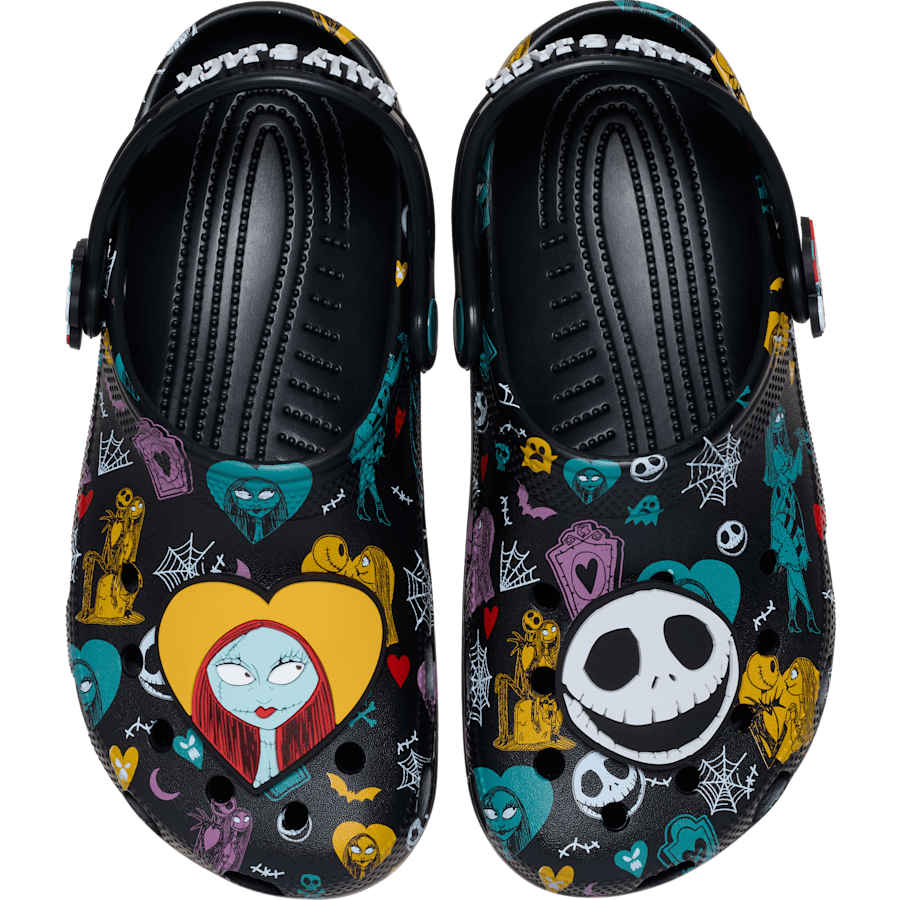 Disney Tim Burton's The Nightmare Before Christmas Jack and Sally Classic Clog