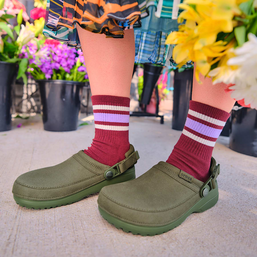 Classic Crafted Vegan Suede Clog - Image 7