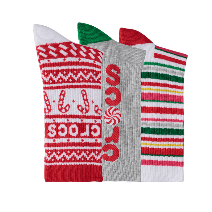 CrocsSocks Candy Cane 3-Pack - Image 3