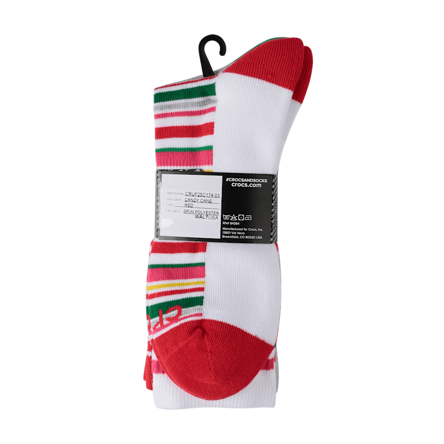CrocsSocks Candy Cane 3-Pack - Image 11
