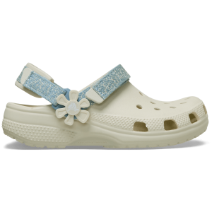 Kids’ Classic Denim Flower Adjustable Backstrap Clog