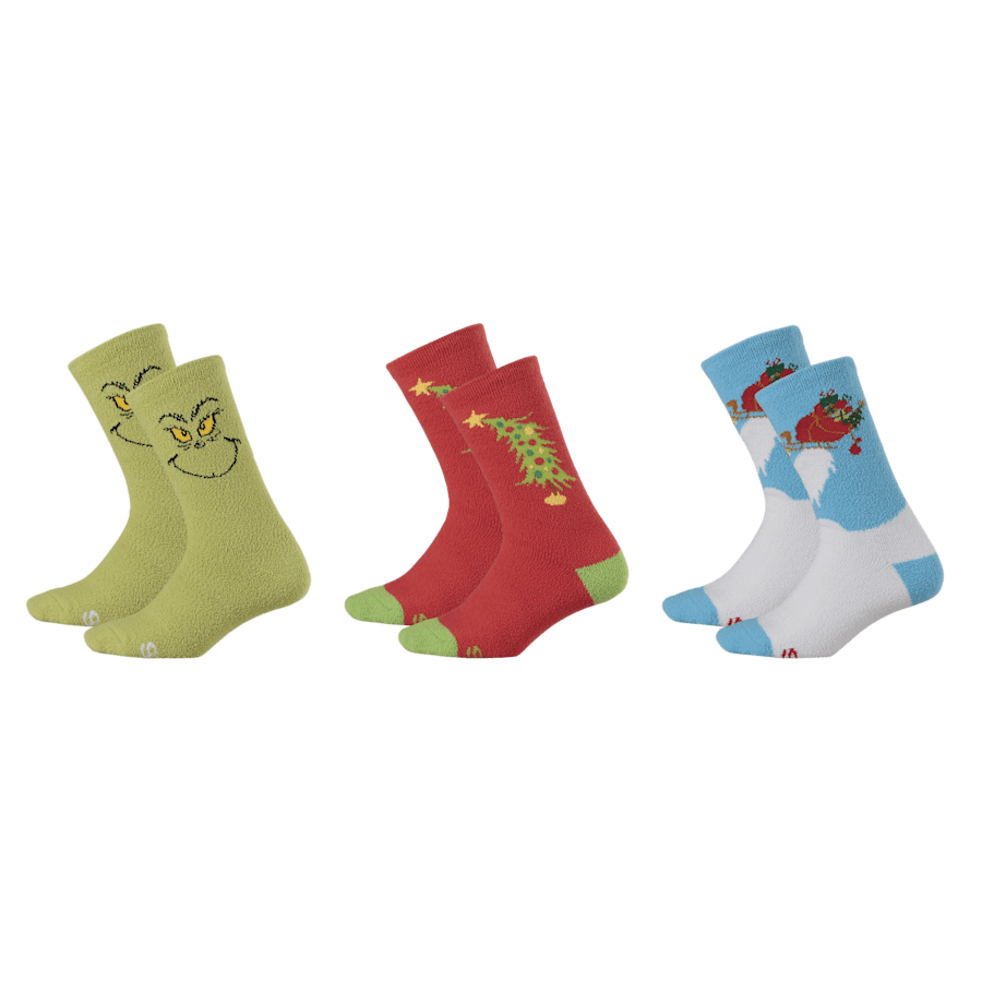 Kids' Crocs Socks The Grinch 3 Pack