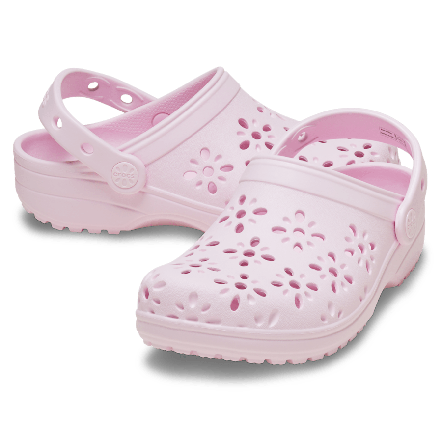 Kids' Classic Floral Cut-Out Clog - Image 8