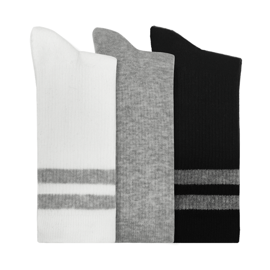 CrocsSocks Crew Small Stripe 3-Pack - Image 2