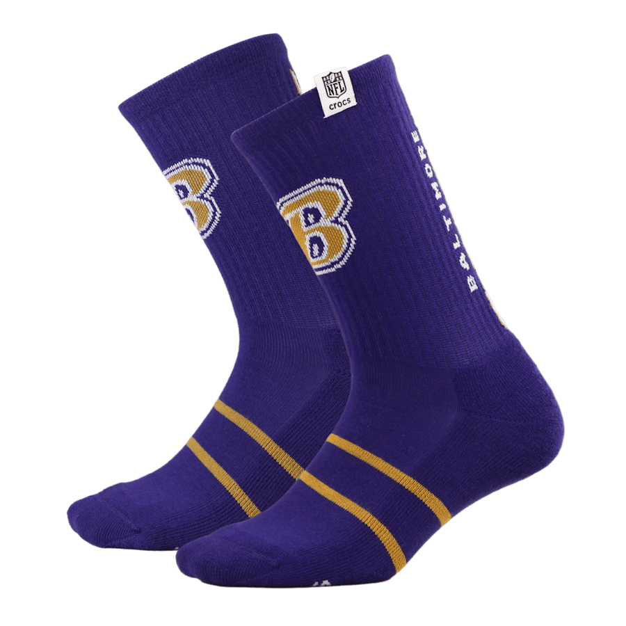NFL Baltimore Ravens Crocs Socks