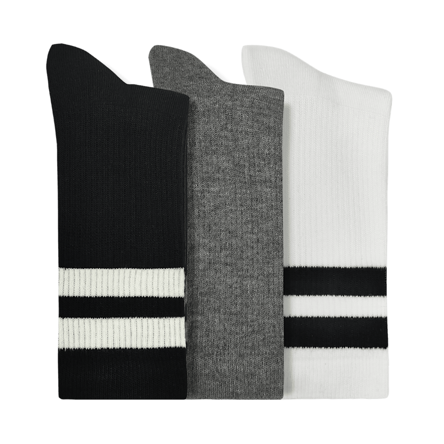 CrocsSocks Crew Large Stripe 3-Pack - Image 3