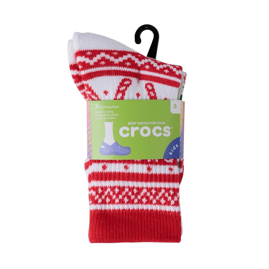 CrocsSocks Kids’ Candy Cane 3-Pack - Image 5