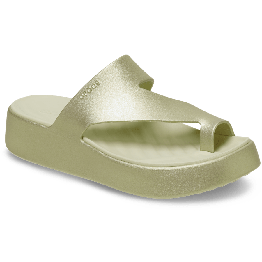 Getaway Platform Toe Loop Metallic Sandal - Image 5
