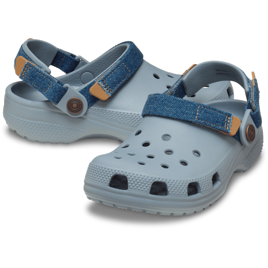 Kids' Classic Denim Adjustable Backstrap Clog - Image 2
