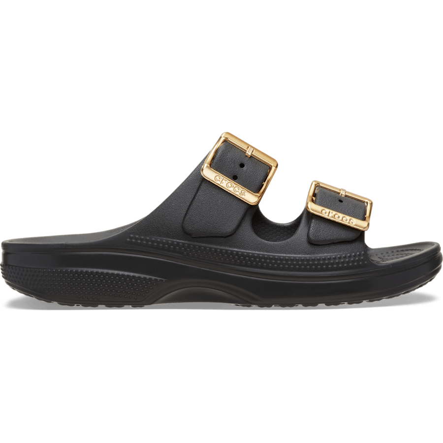 Women??s Metallic Buckle Saturday Sandal