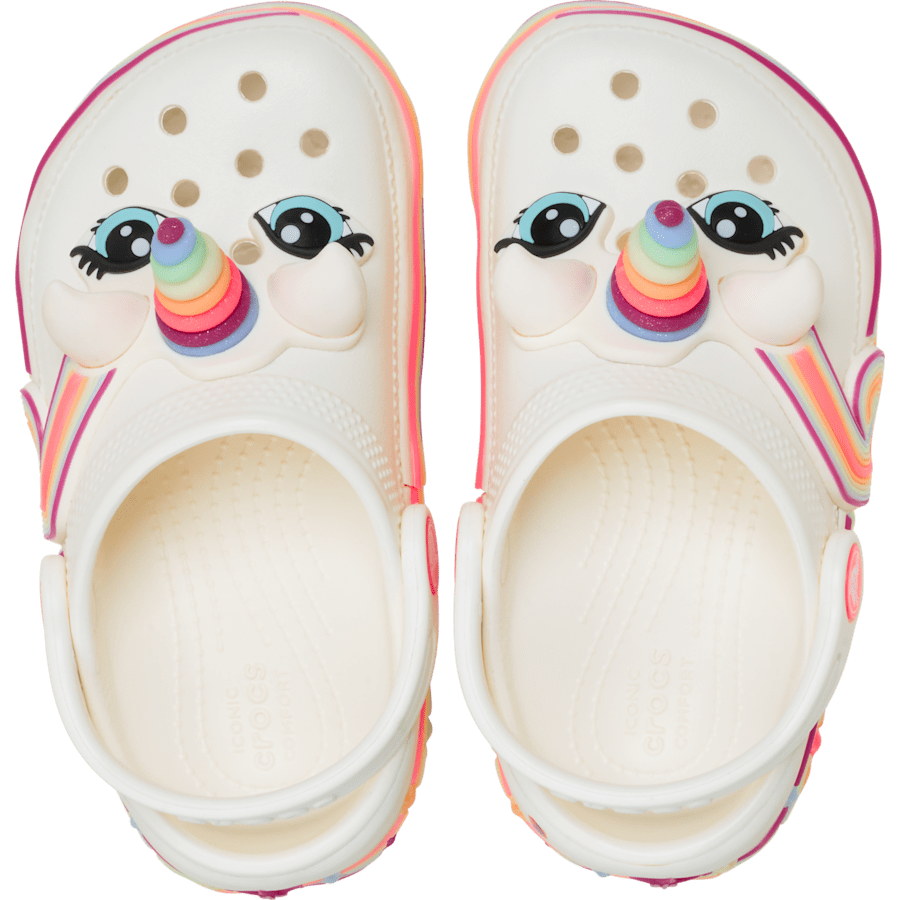 Toddler Classic IAM Unicorn Lights Clog - Image 3