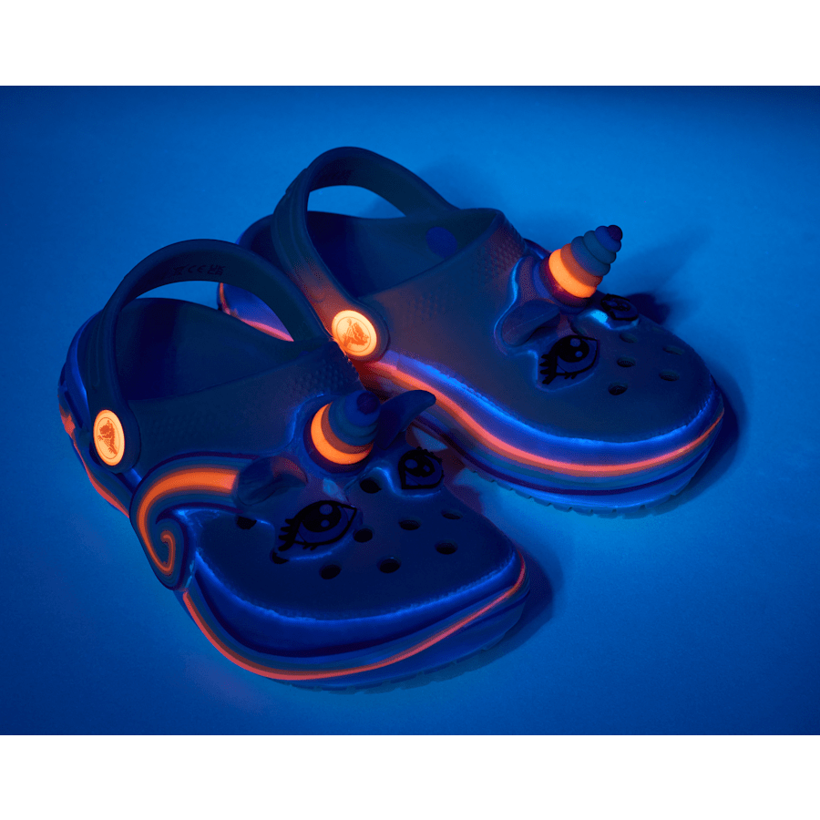 Toddler Classic IAM Unicorn Lights Clog - Image 7