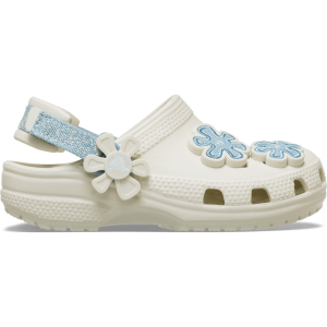 Toddler Classic Denim Flower Adjustable Backstrap Clog