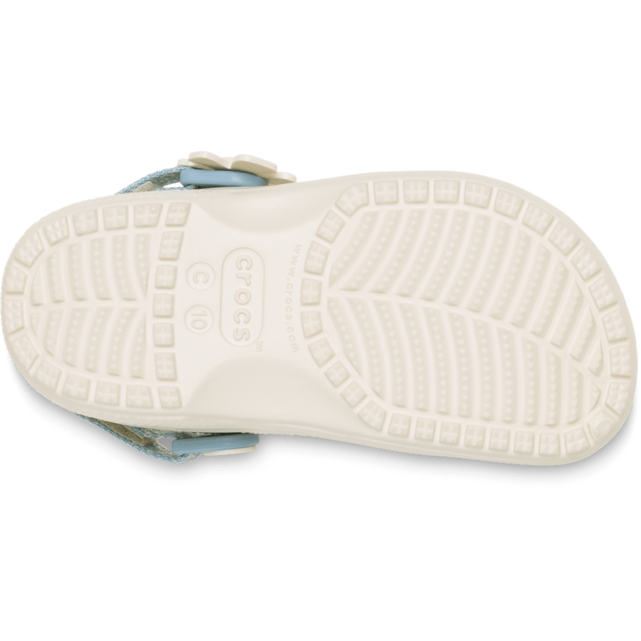 Toddler Classic Denim Flower Adjustable Backstrap Clog - Image 4