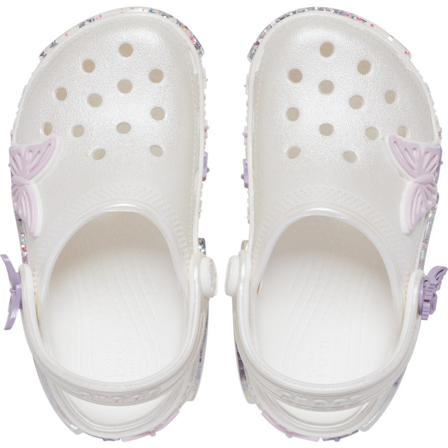 Toddler Classic Butterfly Sparkle Shaker Clog - Image 3