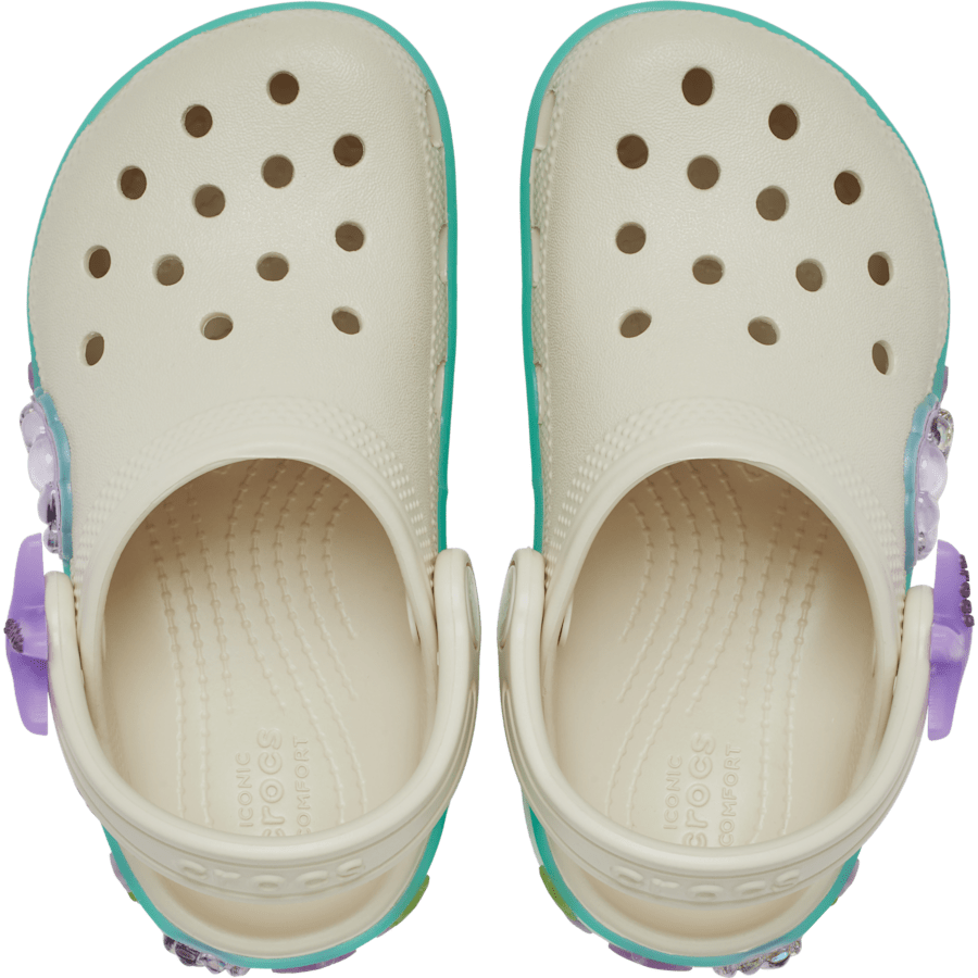 Toddler Classic Sea Sparkle Shaker Clog - Image 3