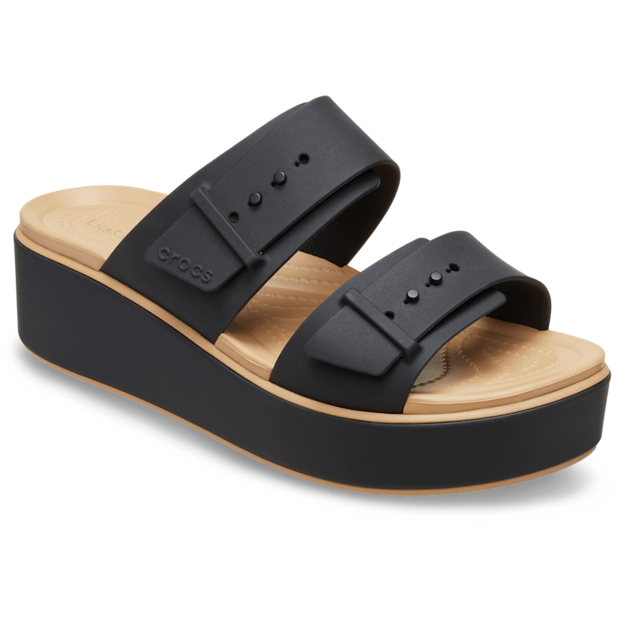 Brooklyn Buckle Low Wedge Matte Wrap Sandal - Image 5