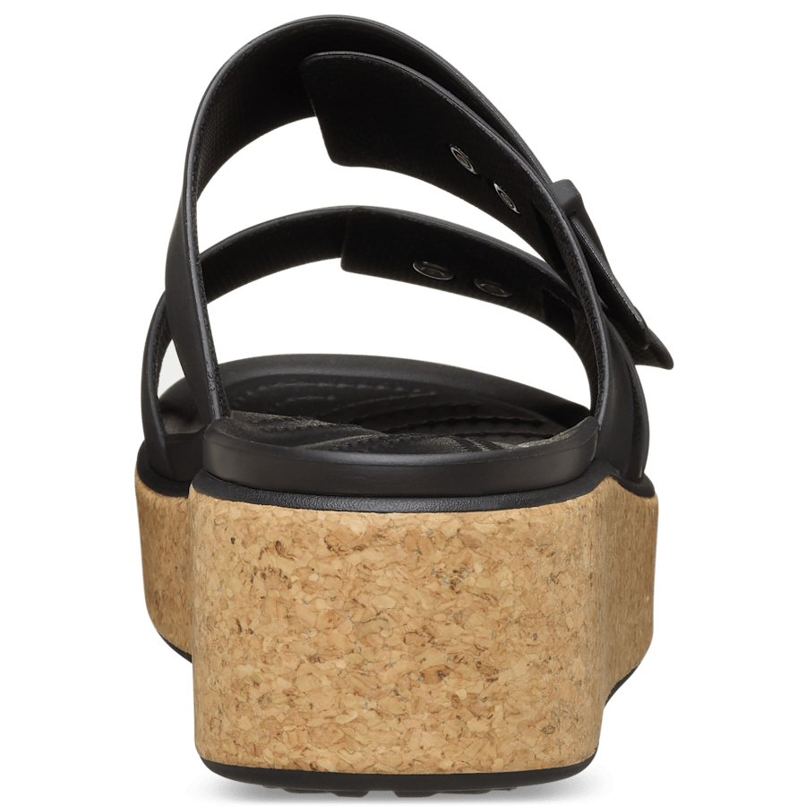 Brooklyn Buckle Low Wedge Cork Sandal - Image 6