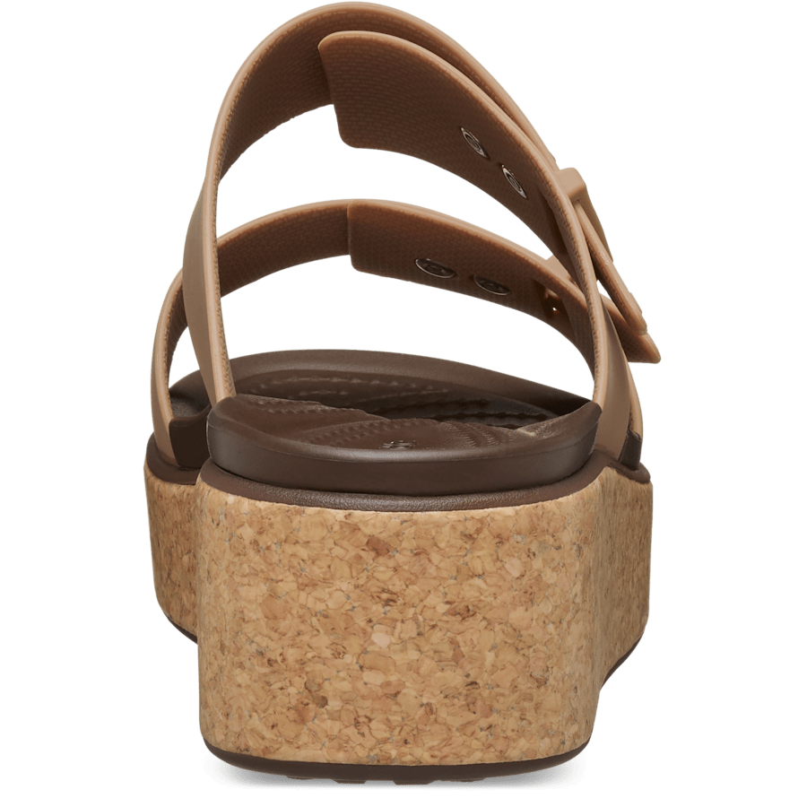 Brooklyn Buckle Low Wedge Cork Sandal - Image 12