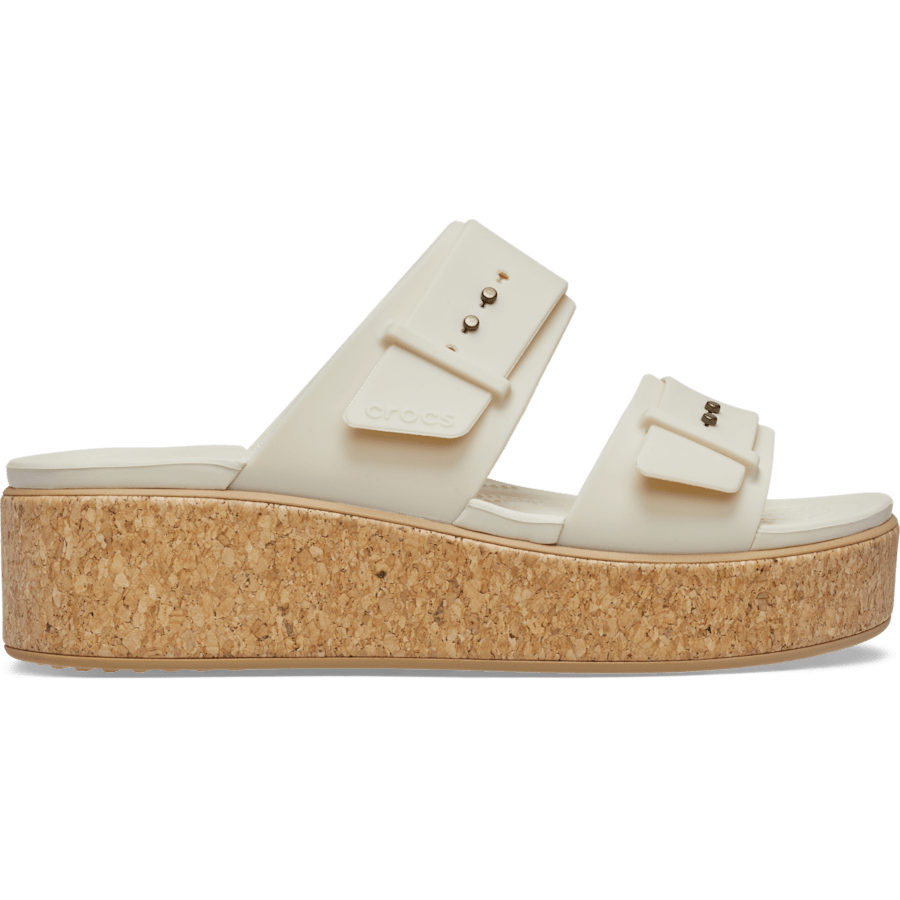 Brooklyn Buckle Low Wedge Cork Sandal - Image 13