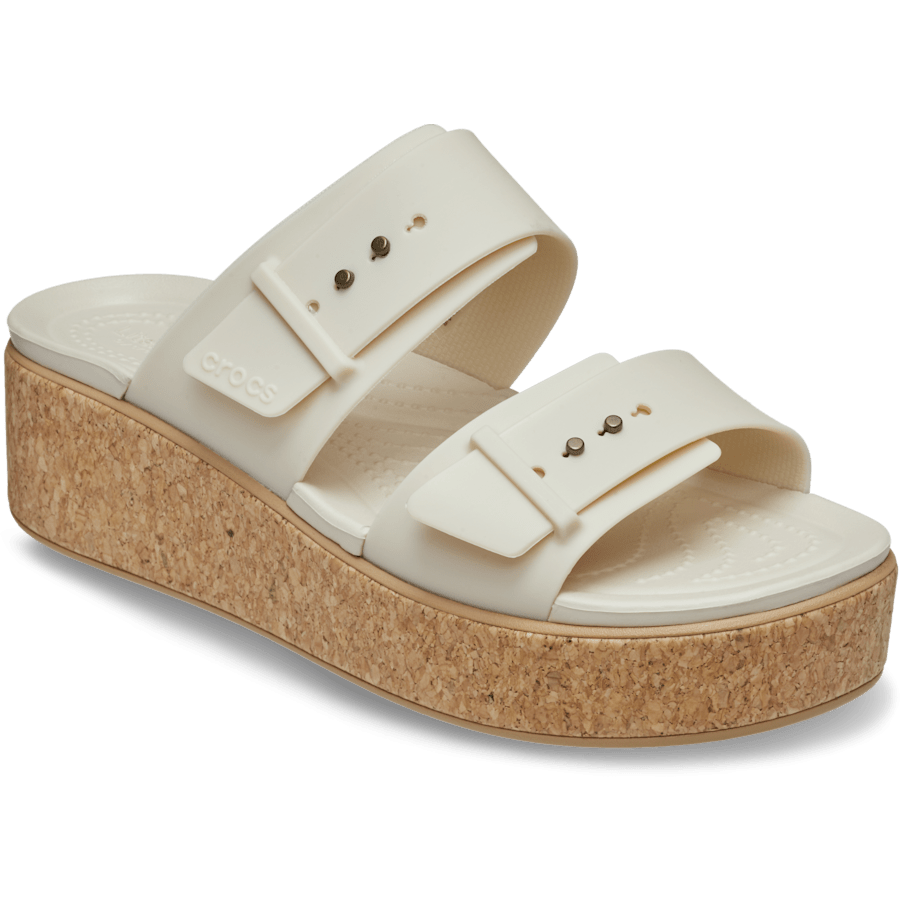 Brooklyn Buckle Low Wedge Cork Sandal - Image 17