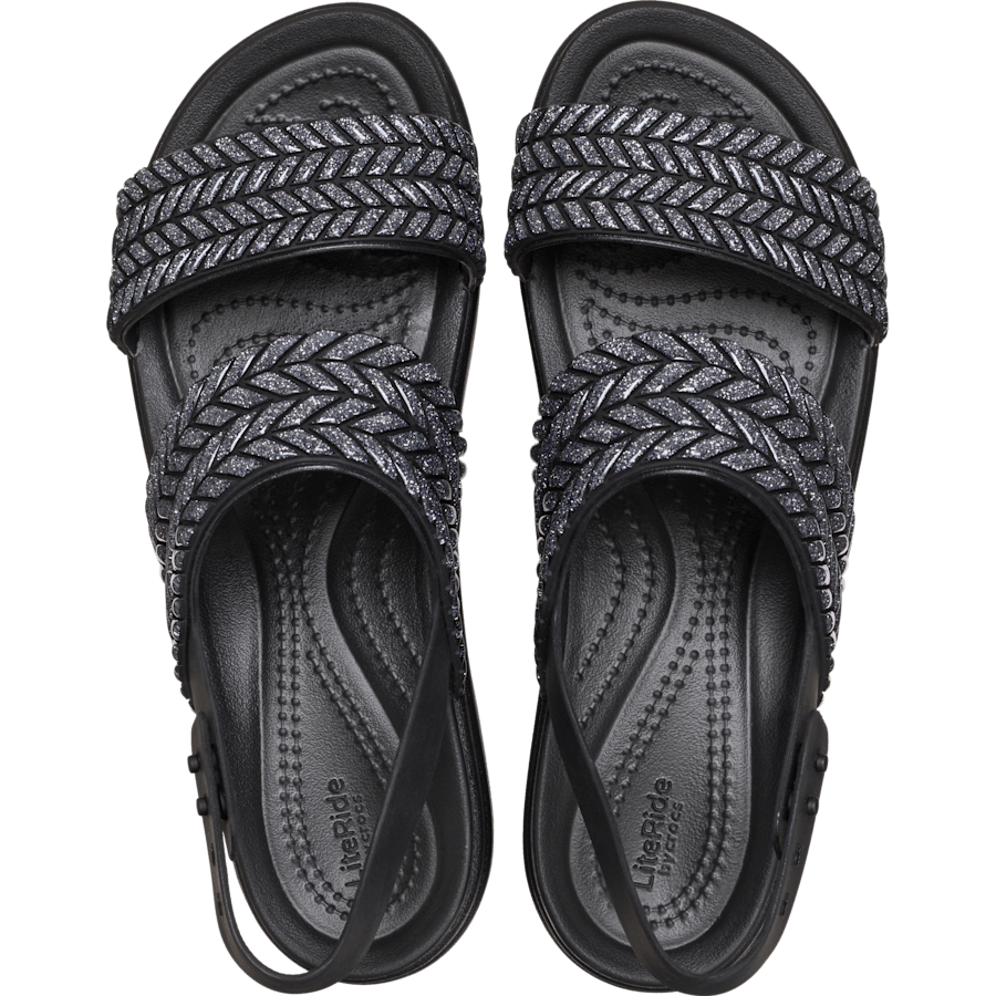 Brooklyn Woven Sparkle Low Wedge - Image 9