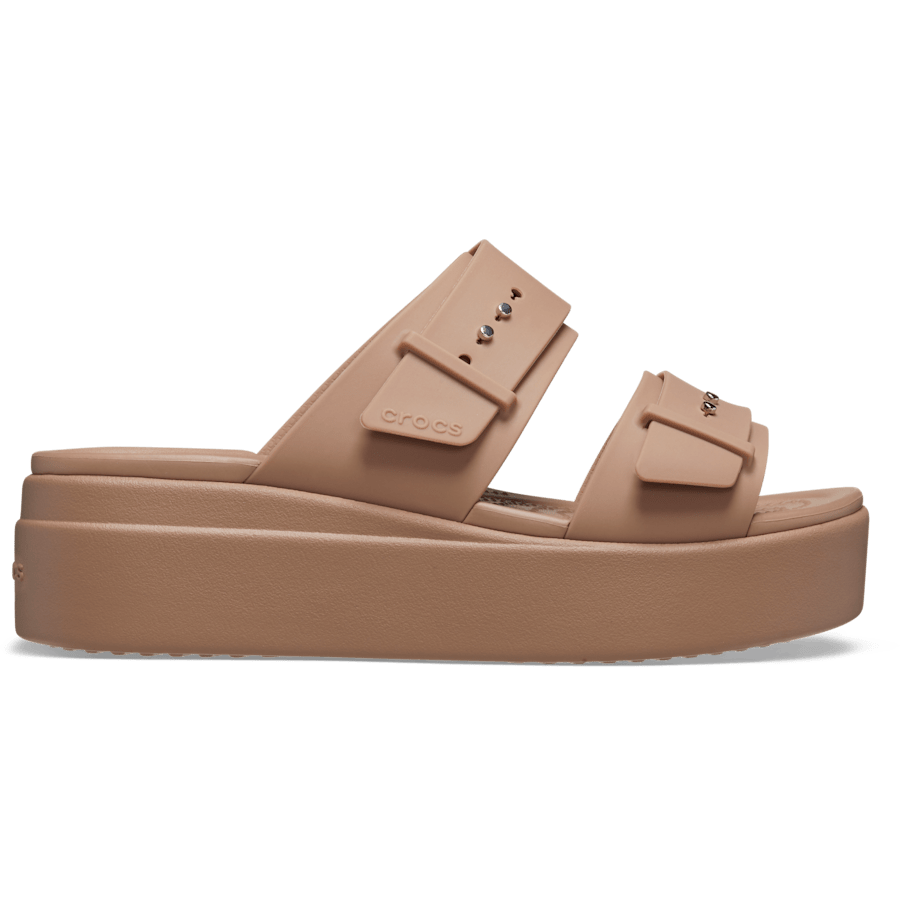 Brooklyn Buckle Low Wedge Sandal