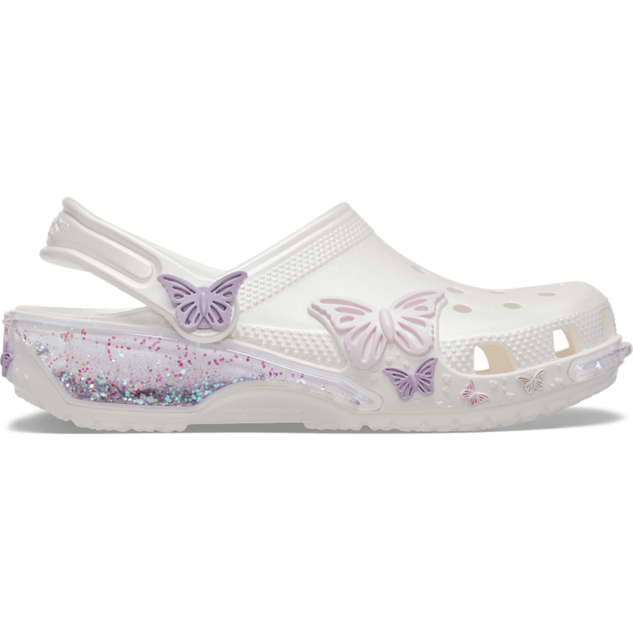 Kids' Classic Butterfly Sparkle Shaker Clog