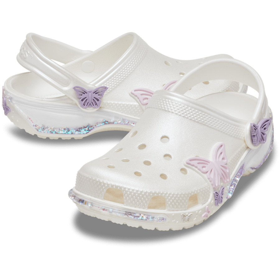 Kids' Classic Butterfly Sparkle Shaker Clog - Image 2