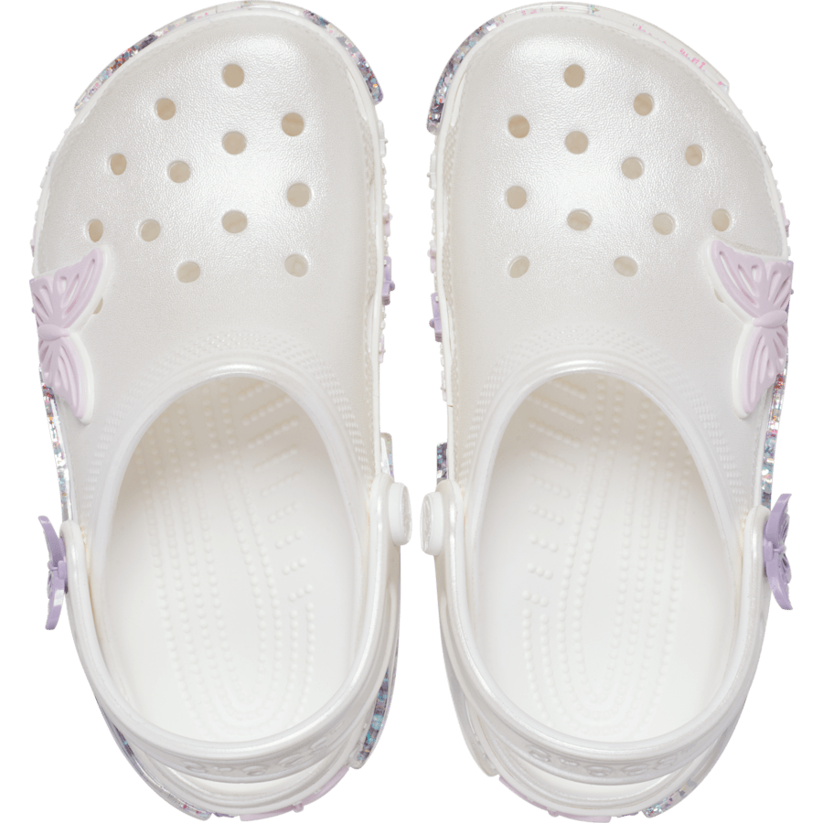 Kids' Classic Butterfly Sparkle Shaker Clog - Image 3