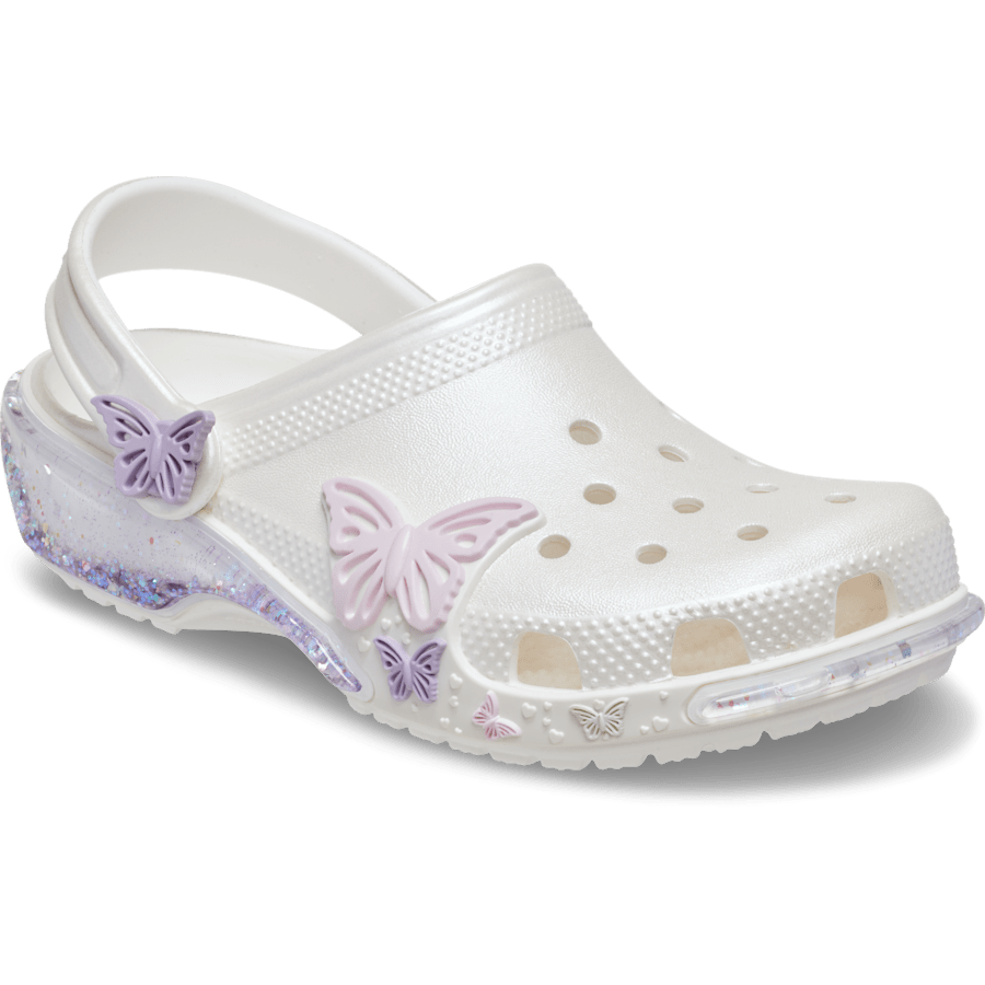 Kids' Classic Butterfly Sparkle Shaker Clog - Image 5
