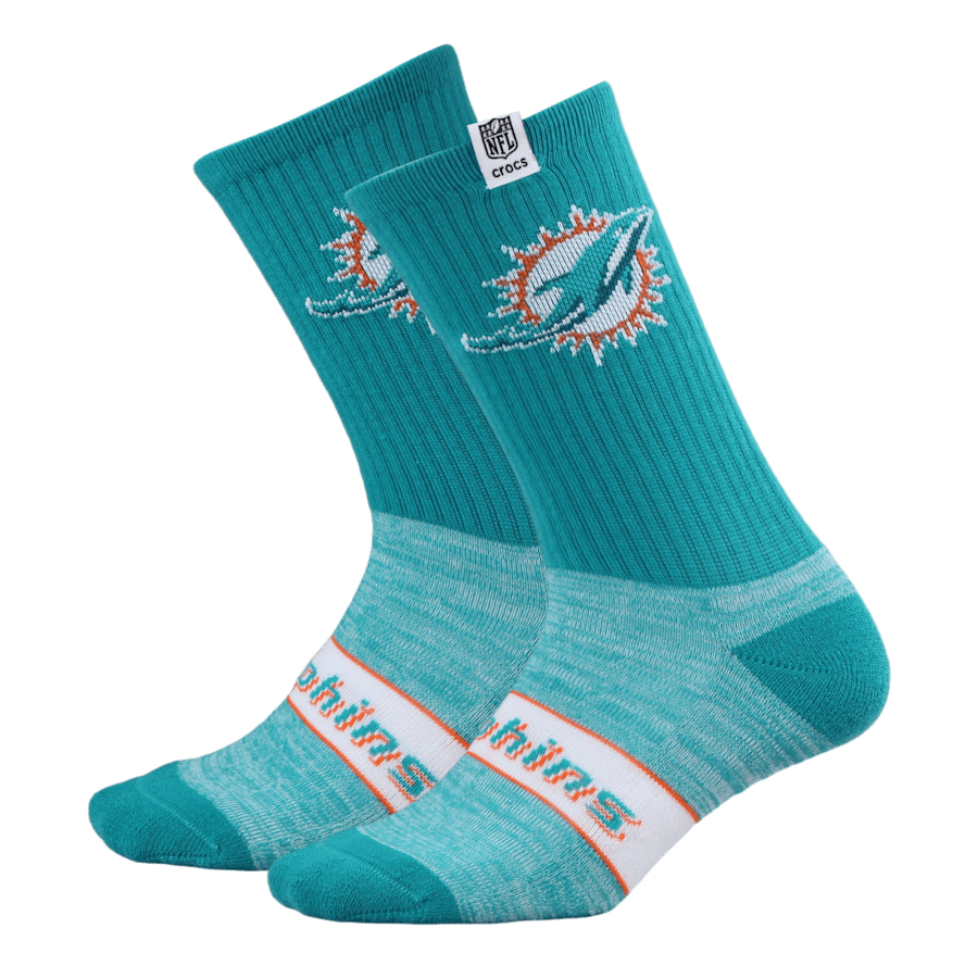 NFL Miami Dolphins Crocs Socks