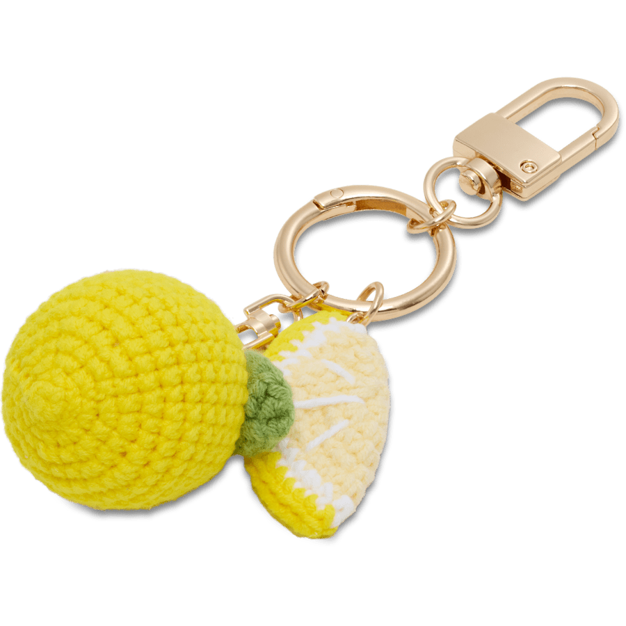Crochet Lemon Bag Charm