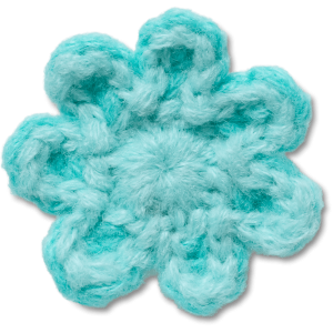 Crochet Blue Flower