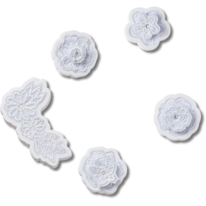 White Elegant Floral 5 Pack