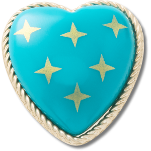 Turquoise and Gold Heart
