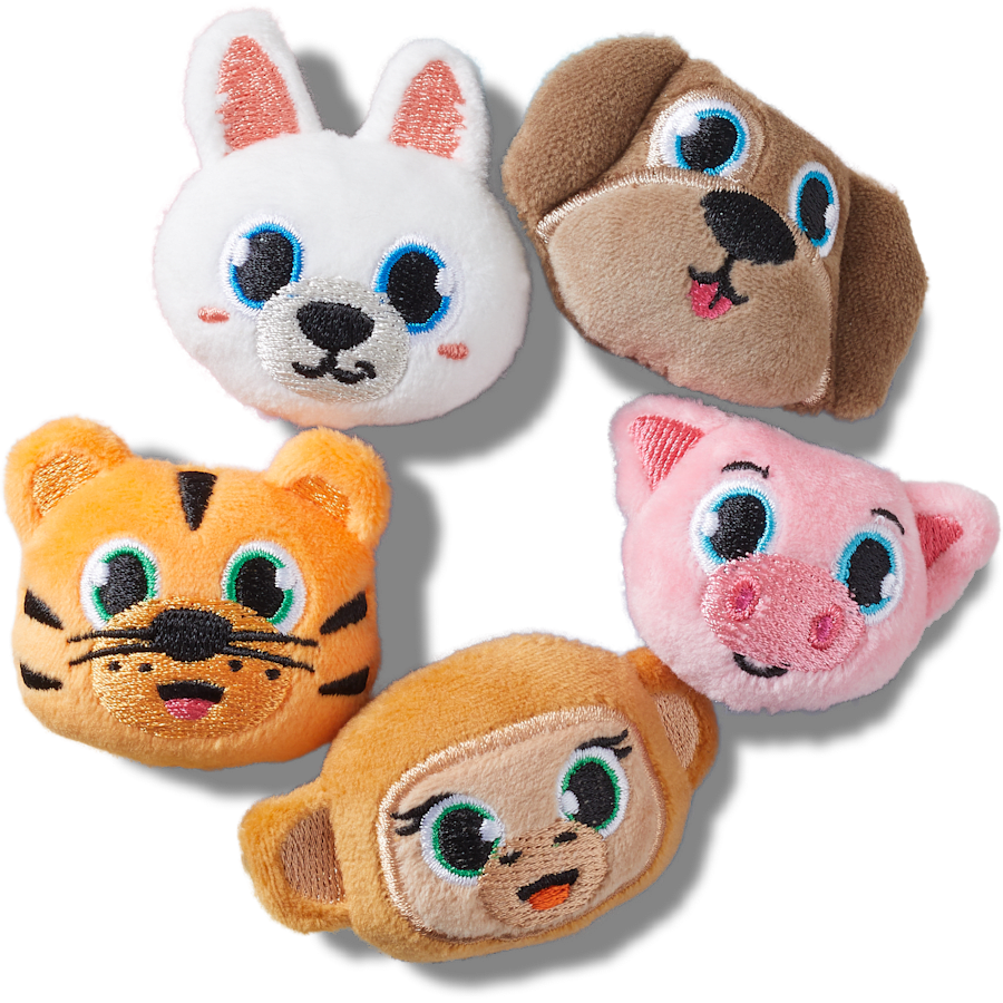 Fuzzy Animal 5 Pack